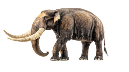 A mastodon on a white background