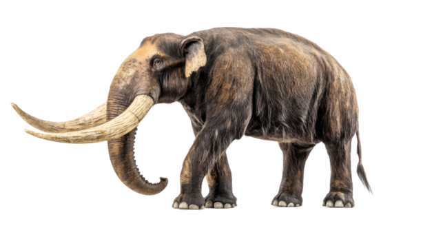 A mastodon on a white background