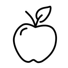 vector icon of fast food,vegetables,and fruit