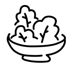 vector icon of fast food,vegetables,and fruit