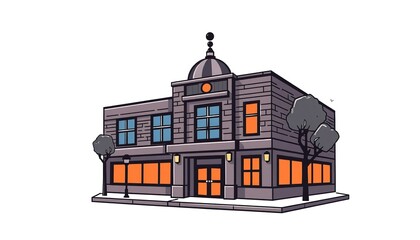 School Building Transparent Background

