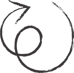 Hand drawn arrow, Black arrows element vector design illustration isolated on transparent background	