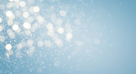 Obraz premium Blurred blue background with bokeh lights