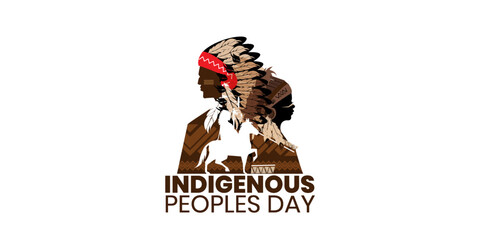 indigenous peoples day, International Day of the World's Indigenous People, Vector banner for social media, poster, greeting card. vector illustration
