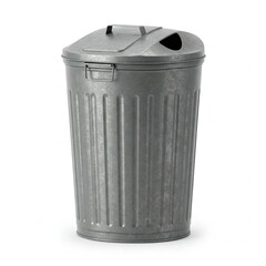 Large rubbish bin isolated on white background for commercial use and waste disposal

