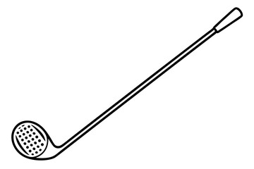 Golf Tee Line Art Vector Illustration