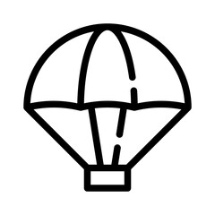 parachute line icon