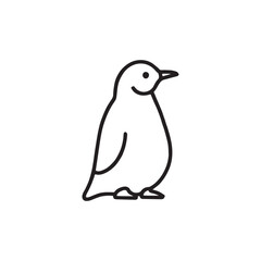penguin on a white background