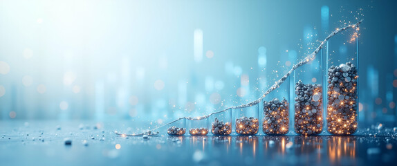 Fototapeta premium Analytical Portrayal of Industrial Competitiveness: Innovation-Driven Production, Strategic Market Positioning, and Regulatory Frameworks for Sustainable Corporate Growth - Photo Stock Concept
