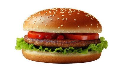 Bakery style burger buns isolated on white simple