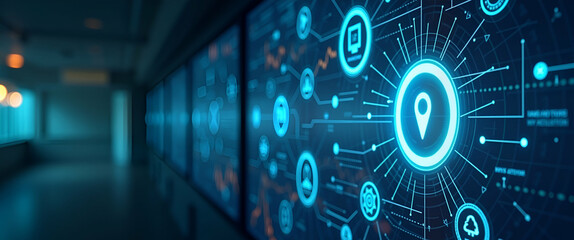 Obraz premium Investigate advanced geotargeting ads methodologies employing precise location analytics dynamic regional segmentation and hyper?localized creative messaging to drive digital campaign success in Phot