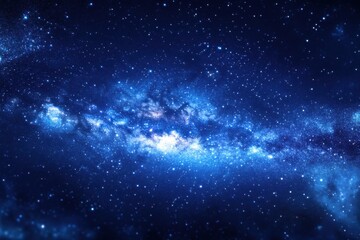 Obraz premium Captivating night sky scene showcasing brilliant stars and the milky way, ideal for cosmic enthusiasts and astronomy aficionados seeking enchanting celestial imagery