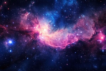 Stunning galaxy vista showcasing radiant stars, cosmic clouds, and magical celestial features for astronomy lovers and imaginative ventures