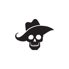 pirate skull with a skull