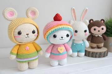 Adorable Crocheted Animals – Handmade Plush Toys Collection