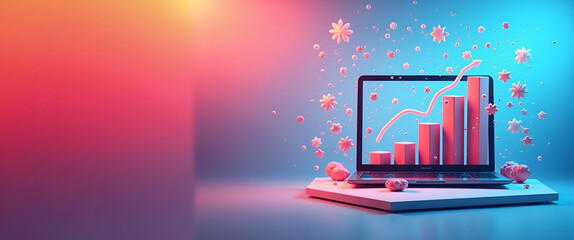 Dynamic Banner Ad Mockup Design: Bold Typography & High-Impact Visuals for Effective Brand Promotion in Photo Stock - Perfect for Digital Advertising Success with Space for Customization