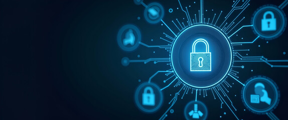 Modern visual narrative illustrating secure digital identity verification with biometric authentication encrypted data protocols and AI driven validation systems for safe online interactions and finan