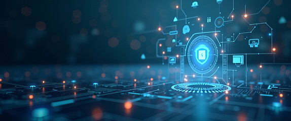 Obraz premium Elevated Digital Upskilling: Innovative Learning Approaches & Strategic Workforce Enhancements for Evolving Market Technology - Photo Stock Concept with Empty Space