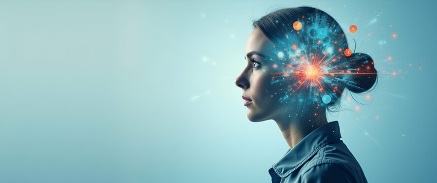 Photo realistic as Employee with conflict resolution training concept as An employees profile blended with conflict resolution training activities symbolizing the importance of resolving conflicts in 