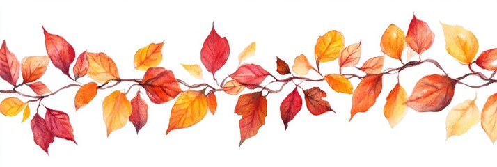 Autumnal Branch Border