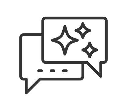 Chat bot line icon, pixel perfect, vector eps10 illustration