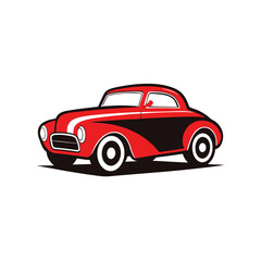 Vintage Hot Rod Classic Car Graphic Isolated T-Shirt Design