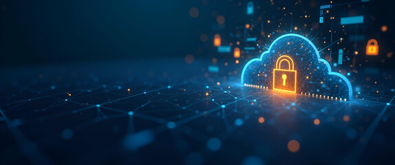 Advanced cloud security solutions deliver comprehensive data protection real time threat detection and robust encryption protocols to secure enterprise digital infrastructures. in  Photo Stock  Concep