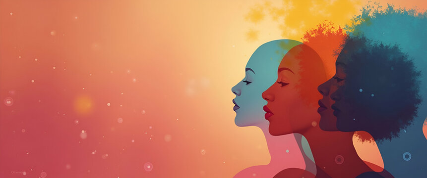 Craft elegant diversity branding visuals that embody inclusive identity and multicultural representation using premium photostock imagery for refined corporate identity campaigns in  Photo Stock  Conc