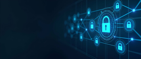Obraz premium High-Resolution Imagery of Blockchain Remittance Networks: Secure Ledger Technology & Automated Processing for Efficient Global Trade Solutions - Stock Photo Concept with Left Space