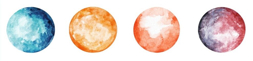 Watercolor Planets (2)