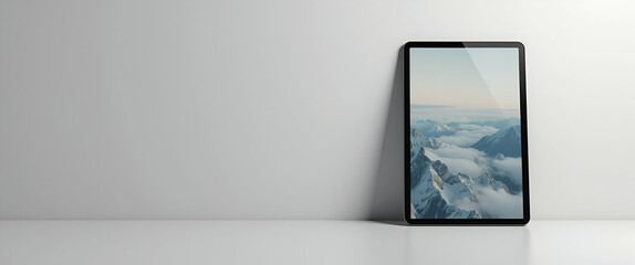 Modern ebook mockup design featuring sleek layout and high resolution digital interface ideal for showcasing innovative electronic publications and digital marketing portfolios in  Photo Stock  Concep