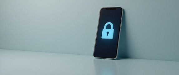 Photo Realistic Smartphone Displaying Authentication Code on Plain Background - Perfect for Stock Photos and Digital Security Concepts