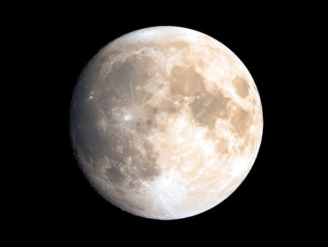Full Moon Night Sky View