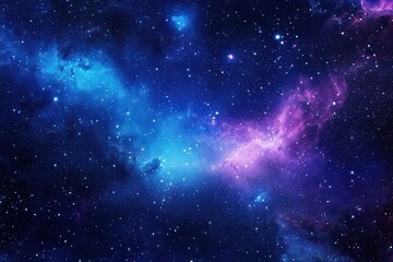 Naklejka premium Captivating cosmic night scene brimming with sparkling stars and vibrant colors perfect for astronomy aficionados and celestial imagery collectors