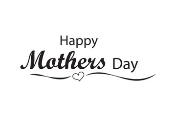 Mother's day icon on white background.  Mother's day vector illustration design template. vector illustrator.