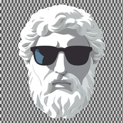 silhouettes man wearing sunglasses