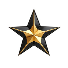 Black and gold star graphic design abstract art five pointed star