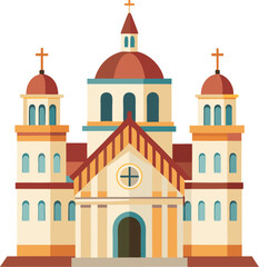 Majestic Christian Cathedral Silhouette