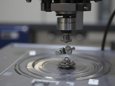Precision components floating in mid-air during automated assembly, diamagnetic stabilization effects