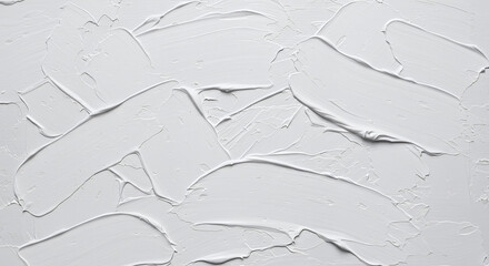 Abstract White Paint Texture Thick Brushstrokes Artistic Background Modern Design Element