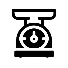 Meat Weighing Scale with Dial Icon Design