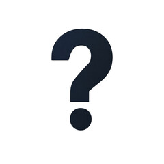 Isolated dark question mark symbol against a stark dark backdrop evokes uncertainty