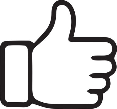 recommend clip art: Thumbs Up Icon, Like Symbol, Hand Approval Outline Vector