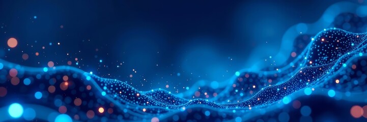 Blue abstract frame with futuristic hud interface elements, high-tech technology concepts, hud, abstract