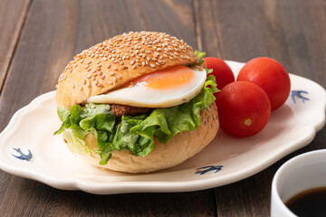 美味しそうなハンバーガー