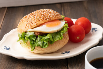美味しそうなハンバーガー