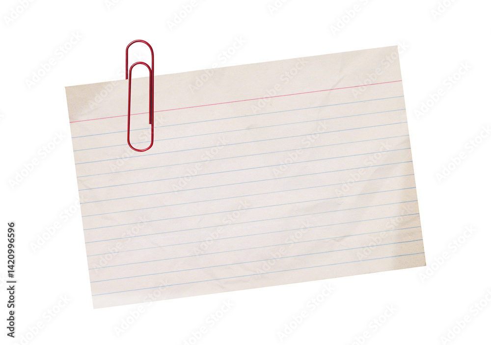 Fototapete real notepad with grid line isolated. white grid notepaper journal sticker. a blank sheet of checker