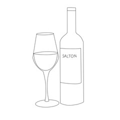 bottle and glass