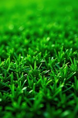 Fototapeta premium Lush green artificial turf texture, ideal for sports , nature, synthetic grass