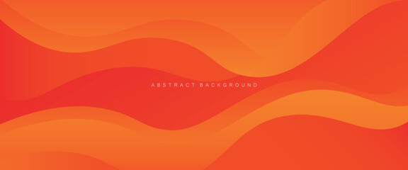 Orange papercut abstract background lines texture design vector